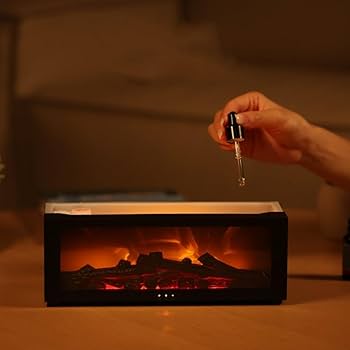 Humidificateur d'air pour cheminée, diffuseur d'huiles essentielles et d'arômes