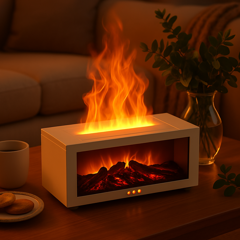 Humidificateur d'air pour cheminée, diffuseur d'huiles essentielles et d'arômes